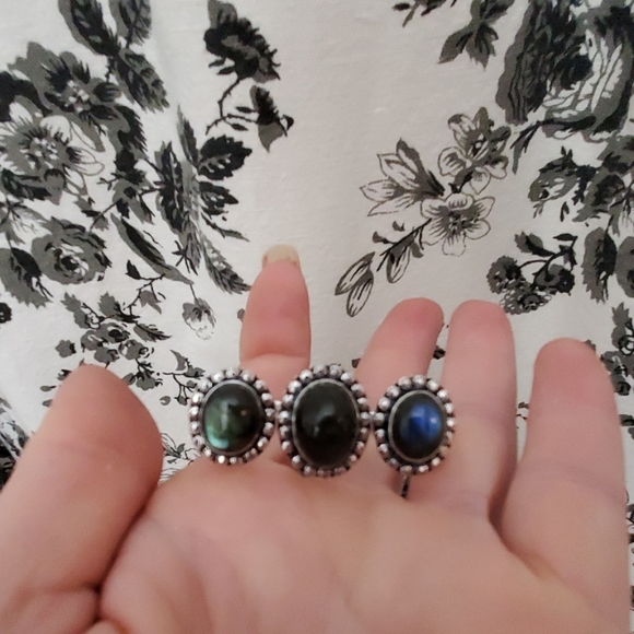 New Labradorite 925 Silver Knuckle Ring. - Picture 7 of 8